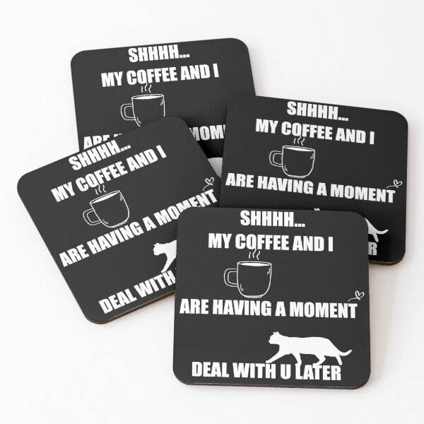 Item preview, My coffee and i are having a moment cat designed and sold by ID01.