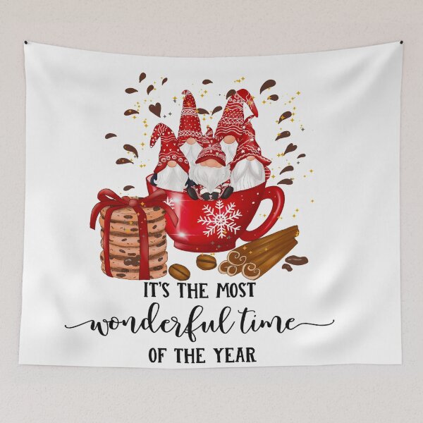 Item preview, Christmas Gnomes In A Cup With Cookies designed and sold by Worranarin.