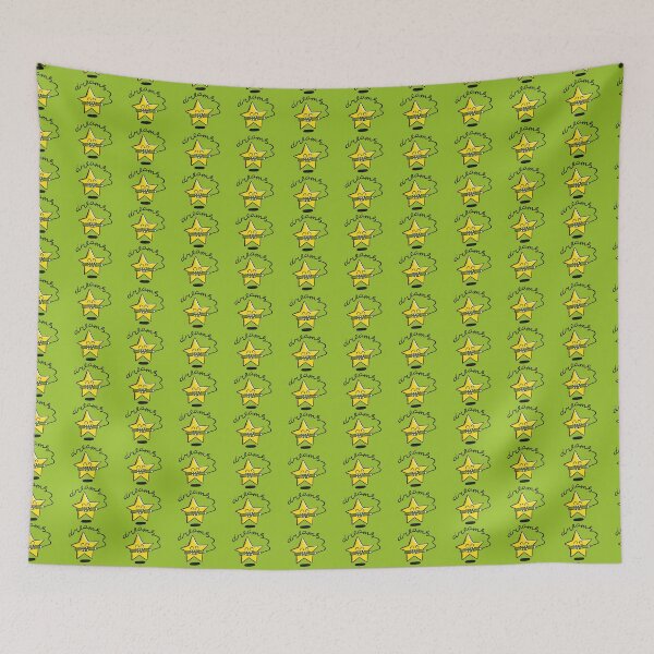 Item preview, Cute doodle pattern with a star with a pencil in his mouth and dream lettering designed and sold by ptichkaJL.