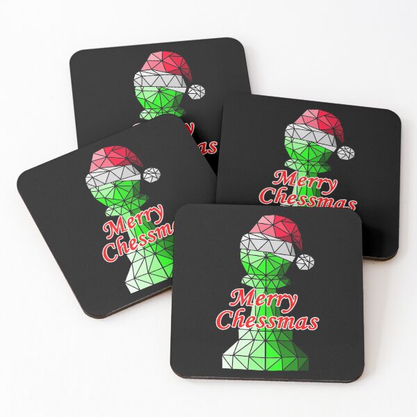 Item preview, Merry Chessmas, christmas green geometric pawn designed and sold by felinefeelings.