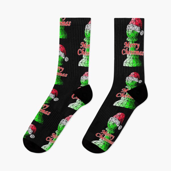 Item preview, Merry Chessmas, christmas green geometric pawn designed and sold by felinefeelings.