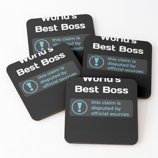 Item preview, This Claim is Disputed (World's Best Boss) - Self Deprecating designed and sold by WeaveTrumpet.