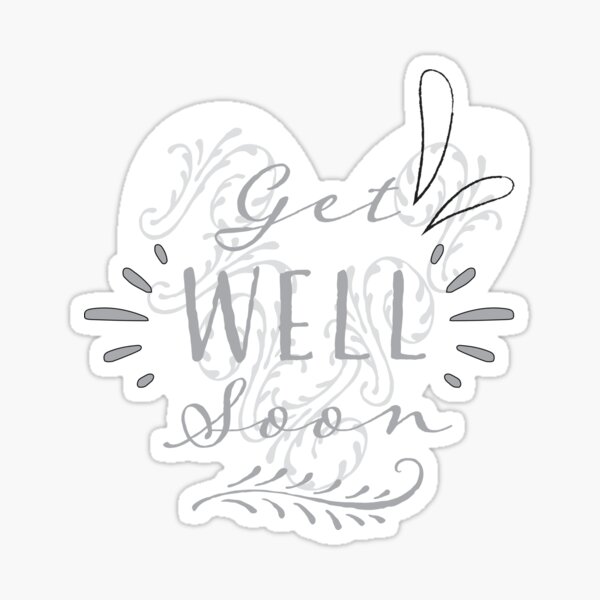 Get Well Soon Feel Better Sticker - Get Well Soon Feel Better Heal