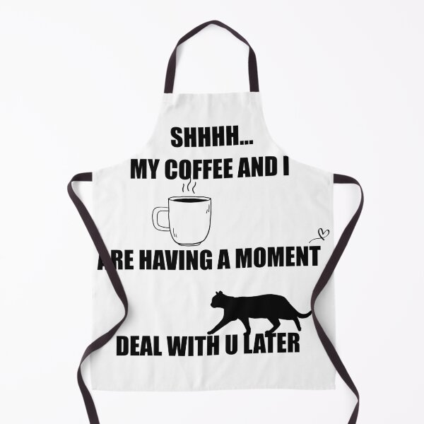 Item preview, My coffee and i are having a moment cat black version designed and sold by ID01.