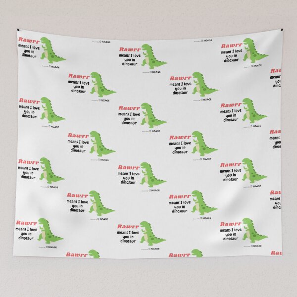 Item preview, "Rawrr Means I Love You in Dinosaur" Cute Dinosaur Design designed and sold by NGAGE "LIVE LIFE".