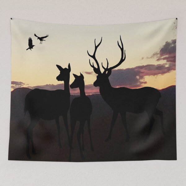 Item preview, Deer in the night designed and sold by BellsPainting.