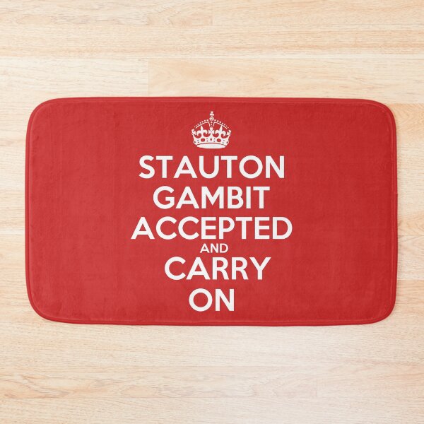 Item preview, Stauton Gambit Accepted and Carry On - Chess opening T-Shirt designed and sold by edygun.