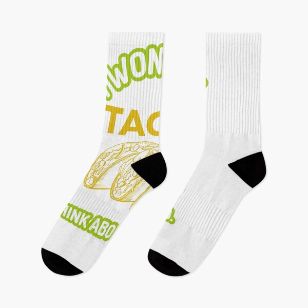 Item preview, I Wonder If Tacos Think About Me Too - Taco Lover Joke designed and sold by jacks-tees.