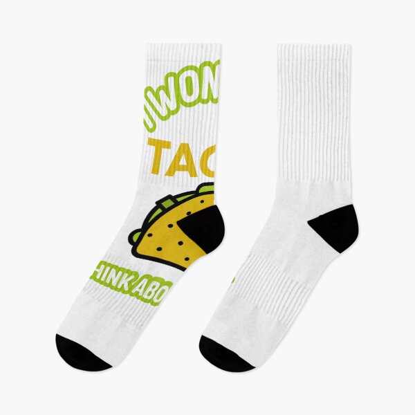 Item preview, I Wonder If Tacos Think About Me Too - Taco Lover Joke designed and sold by jacks-tees.
