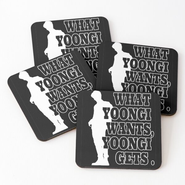 Item preview, Copy of WHAT YOONGI WANTS YOONGI GETS WHITE GIFT DESIGN FOR FRIENDS designed and sold by thebaronart.