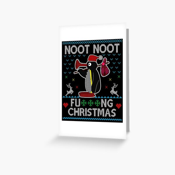 Noot Noot Pingu Christmas Greeting Card