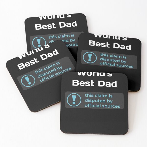 Item preview, This Claim is Disputed (World's Best Dad) - Self Deprecating designed and sold by WeaveTrumpet.