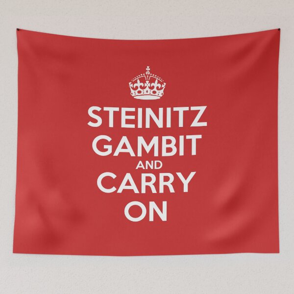 Item preview, Steinitz Gambit and Carry On - Chess opening T-Shirt designed and sold by edygun.