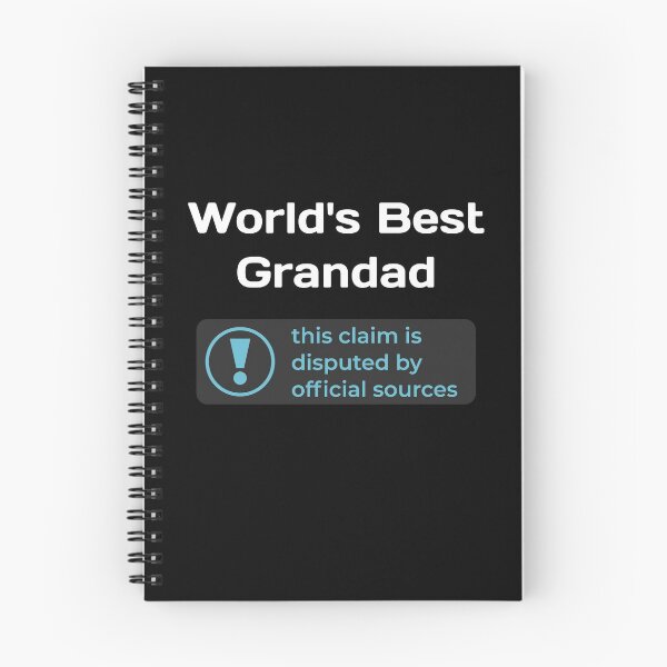 Item preview, This Claim is Disputed (World's Best Grandad) - Self Deprecating designed and sold by WeaveTrumpet.