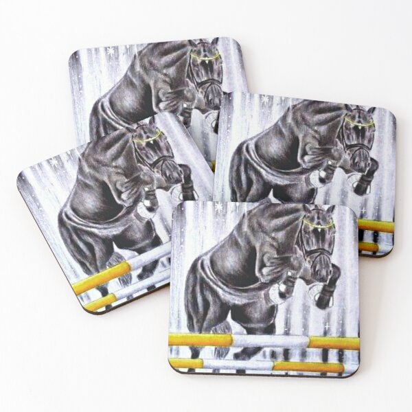 Item preview, Free jumping horse drawing designed and sold by horseaddicted.