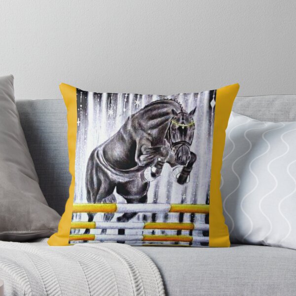 Item preview, Free jumping horse drawing designed and sold by horseaddicted.