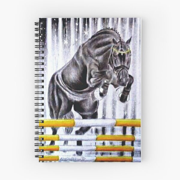 Item preview, Free jumping horse drawing designed and sold by horseaddicted.