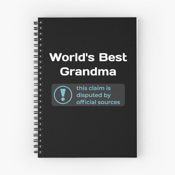 Item preview, This Claim is Disputed (World's Best Grandma) - Self Deprecating designed and sold by WeaveTrumpet.