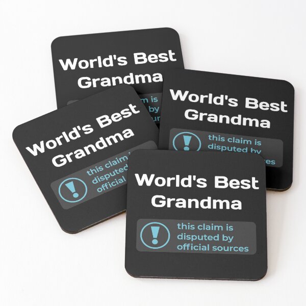 Item preview, This Claim is Disputed (World's Best Grandma) - Self Deprecating designed and sold by WeaveTrumpet.