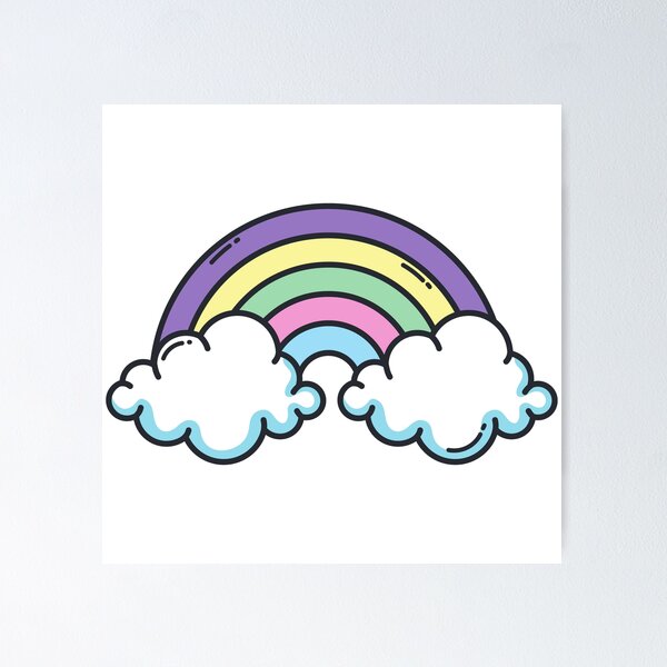 Item preview, Rainbow and Clouds designed and sold by RDBrothersStore.