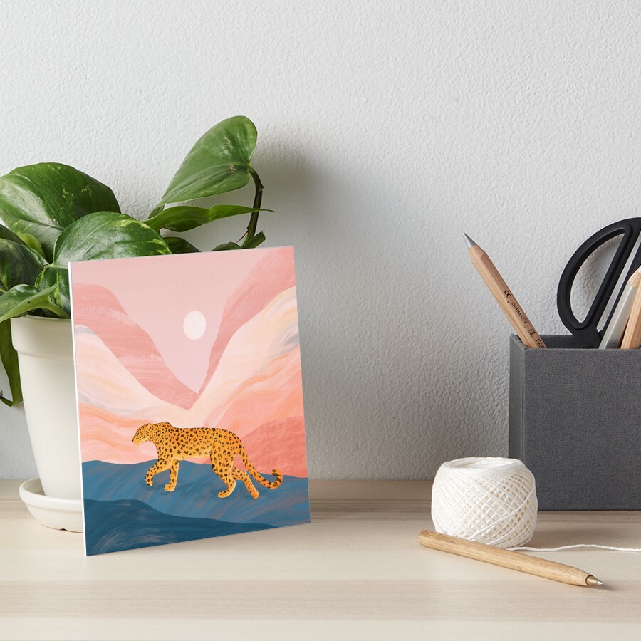Over The Moon Art Board Print