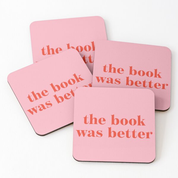 Item preview, The Book Was Better in Red and Pink designed and sold by neopop.