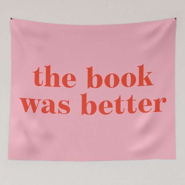 Item preview, The Book Was Better in Red and Pink designed and sold by neopop.