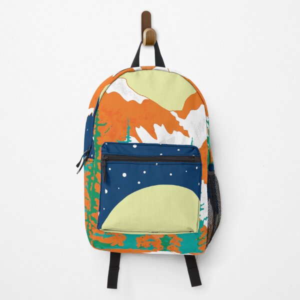Item preview, Orange snowy mountains designed and sold by Catherine  Milchard.