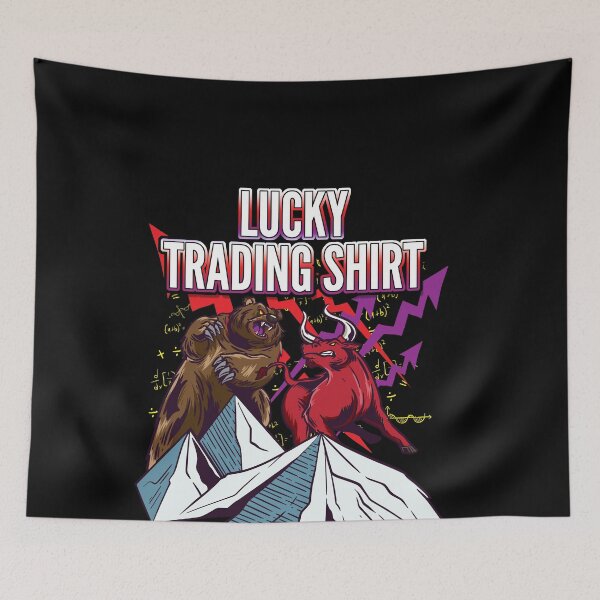 Item preview, Lucky Trading Shirt Forex Tee Stock Market Gift Bull vs Bear designed and sold by MarioShirtWorld.