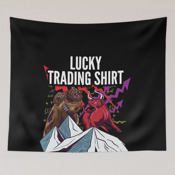 Item preview, Lucky Trading Shirt Forex Tee Stock Market Gift Bull vs Bear designed and sold by MarioShirtWorld.