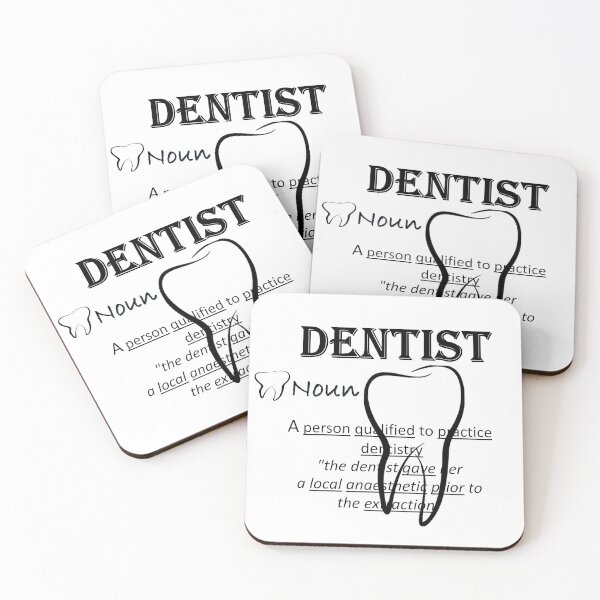 Item preview, DENTIST DEFINITION FUNNY DENTAL PRACTITIONER,MEDIC, MEDICAL MAN, MEDICAL PRACTITIONER designed and sold by Dahani-mo.