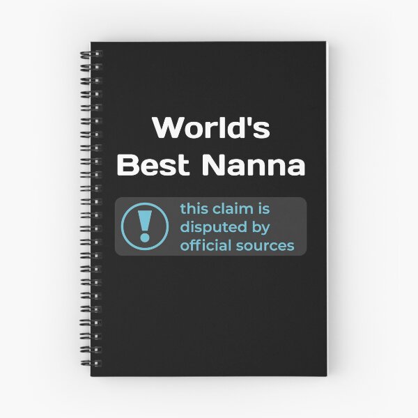 Item preview, This Claim is Disputed (World's Best Nanna) - Self Deprecating designed and sold by WeaveTrumpet.