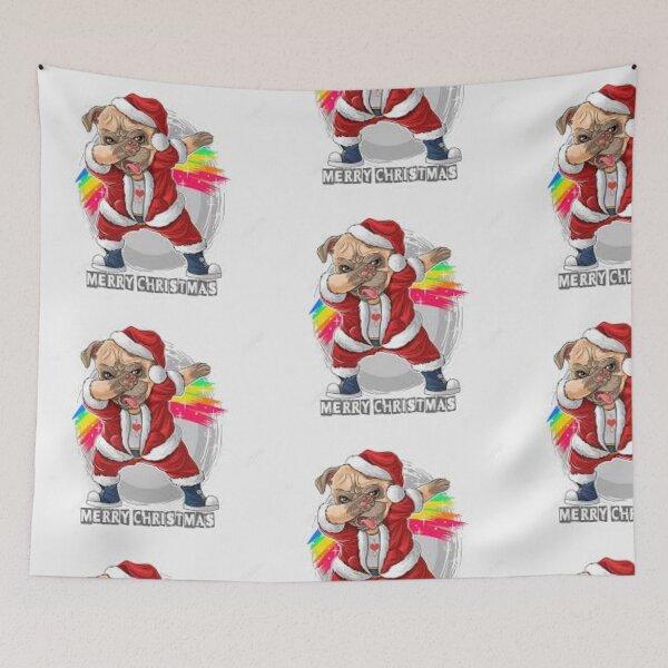 Item preview, Dabbing santa pug designed and sold by AnthonyVdV.