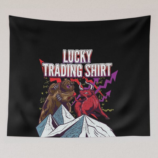 Item preview, Lucky Trading Shirt Forex Tee Stock Market Gift Bull vs Bear designed and sold by MarioShirtWorld.