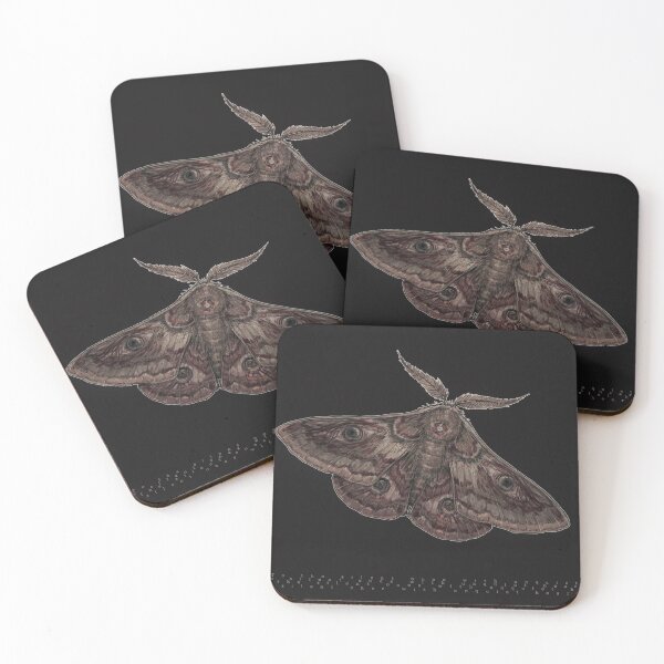 Item preview, Moth -Print and Stickers designed and sold by woodenpencilbox.