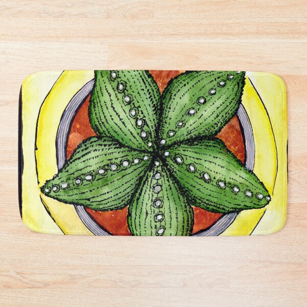 Item preview, Astrophytum cactus star cacti plant watercolour illustration designed and sold by Pragonette.