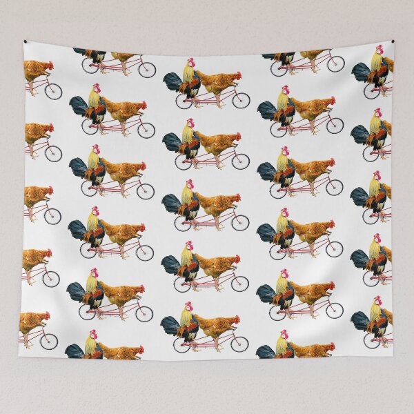Item preview, Chickens on a Tandem Bicycle designed and sold by RamiBeans.