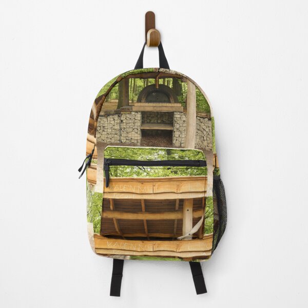Item preview, outdoor pizza oven area in the forest designed and sold by pinkal.