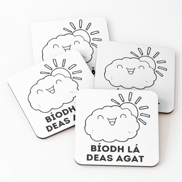 Item preview, Bíodh lá deas agat - Have a good day! Irish Gaelic Language Quote designed and sold by a-little-ink.