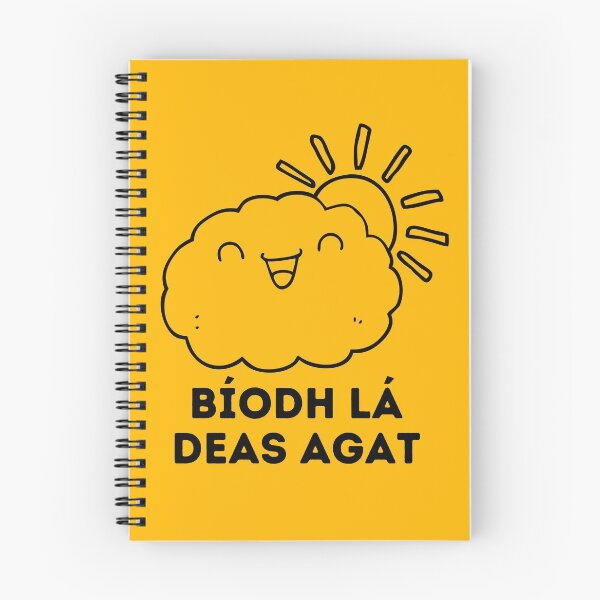 Item preview, Bíodh lá deas agat - Have a good day! Irish Gaelic Language Quote designed and sold by a-little-ink.
