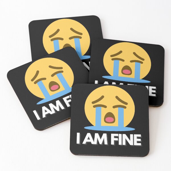 Item preview,  I am Fine. Slightly Wrong designed and sold by Vibing-Right.