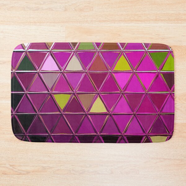 Item preview, Geometric shapes-triangle-plastic- green and pink shades . designed and sold by wiwiart.