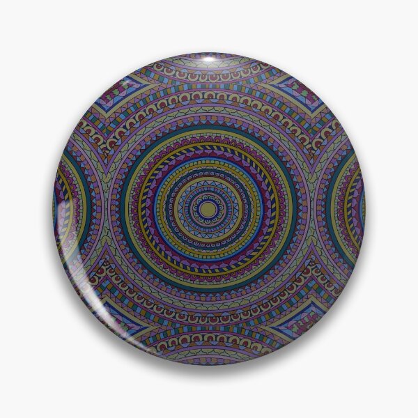 Item preview, Hippie Trippy Colourful Mandala Kaleidoscope Artwork - Dark designed and sold by celestial-disco.