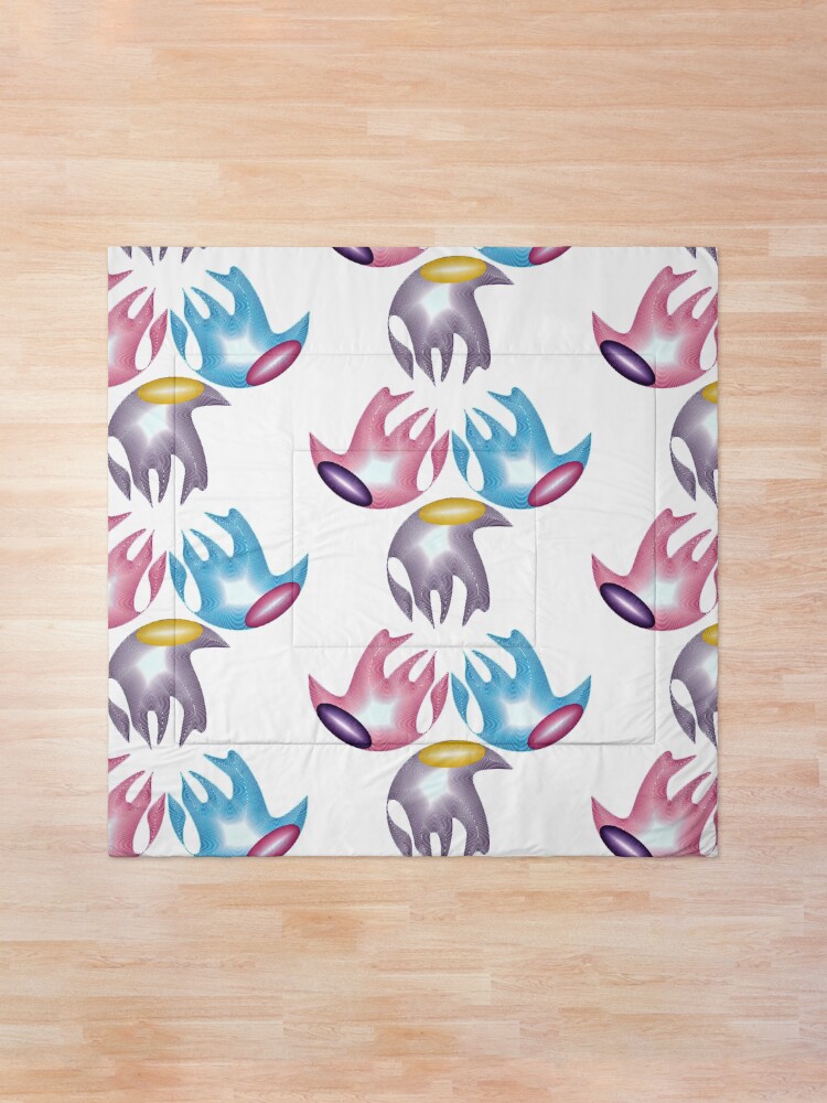 Alternate view of Marine creatures Comforter