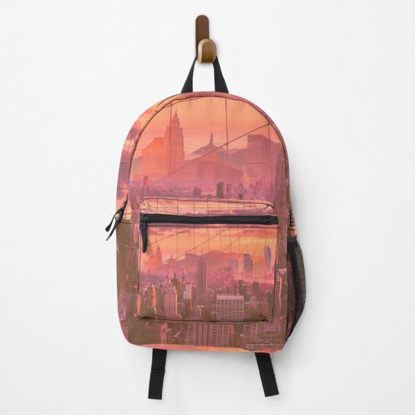 Item preview, romantic New York skyline, skyscrapers in the sunset designed and sold by Mauswohn.