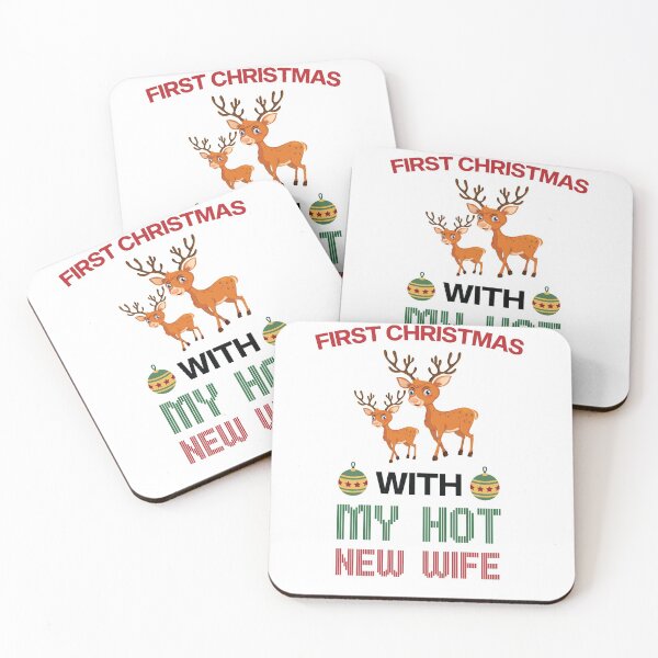 Item preview, 2020 First Christmas With My Hot New Wife, Ugly Christmas, Gift for Husband, 1st Christmas, Christmas Married designed and sold by All in One  Design.