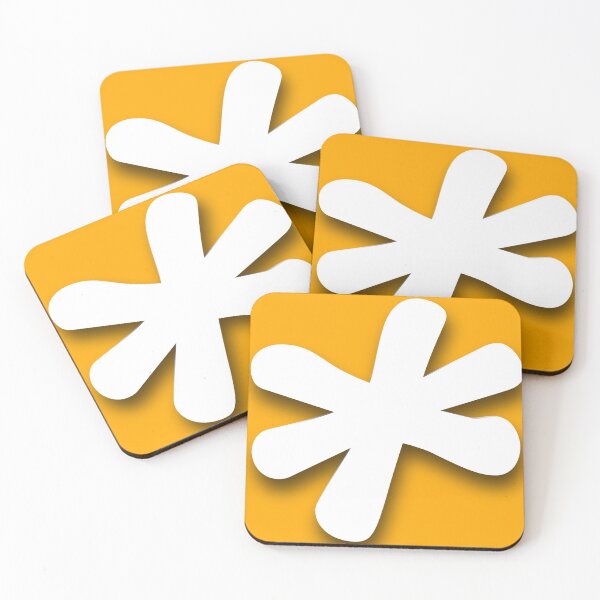 Item preview, White star on golden yellow designed and sold by Ninaeva.