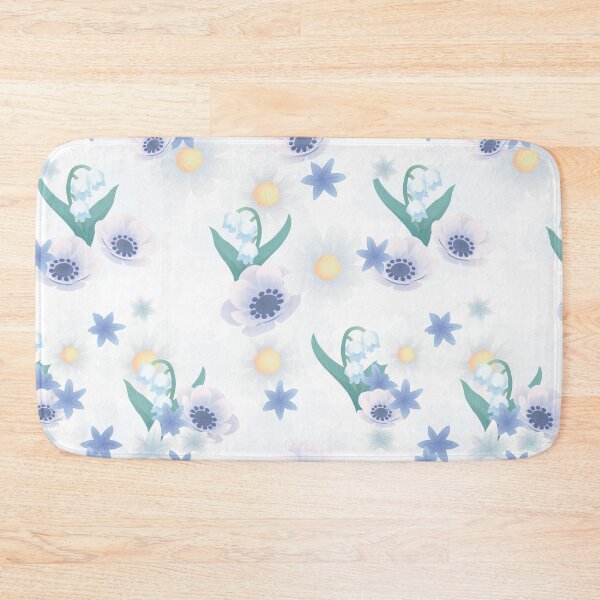 Item preview, Cosmos, Windflower, Hyacinth and Lily-of-the-Valley Floral Pattern designed and sold by TheMajesticGoat.