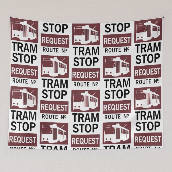 Item preview, Vintage Tram Stop designed and sold by Green-over-red.