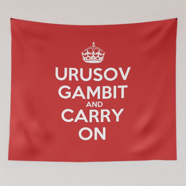 Item preview, Urusov Gambit and Carry On - Chess opening T-Shirt designed and sold by edygun.